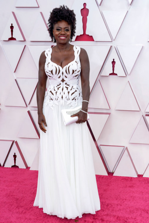 Białe kreacje na Oscarach 2021: Viola Davis