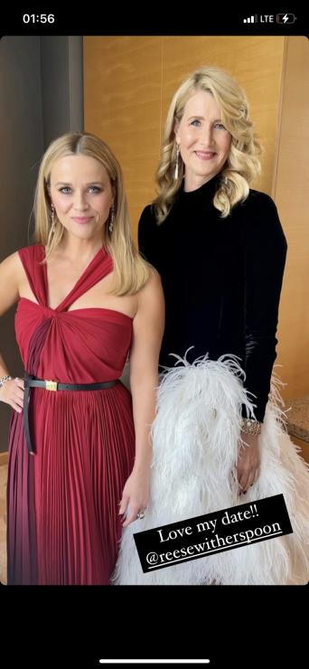 Oscary 2021: Laura Dern i Reese Whiterspoon na "randce" przed galą
