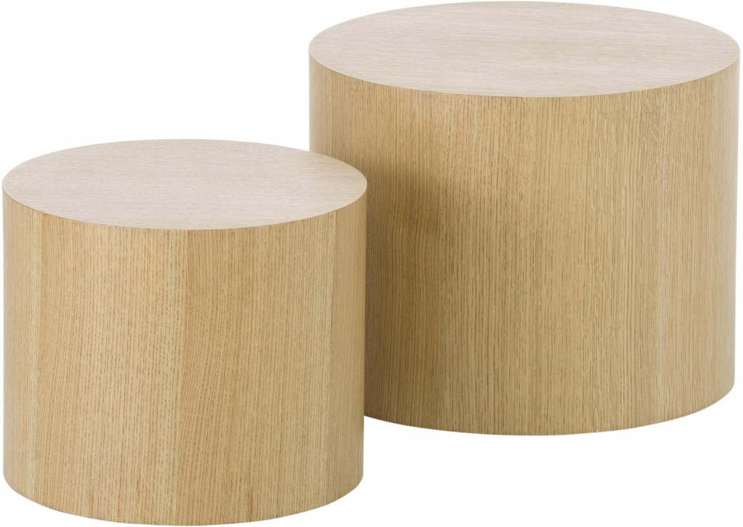 Komplet stolików pomocniczych z drewna Dan, 2 elem., 699,90 zł, Westwing Collection, WestwingNow