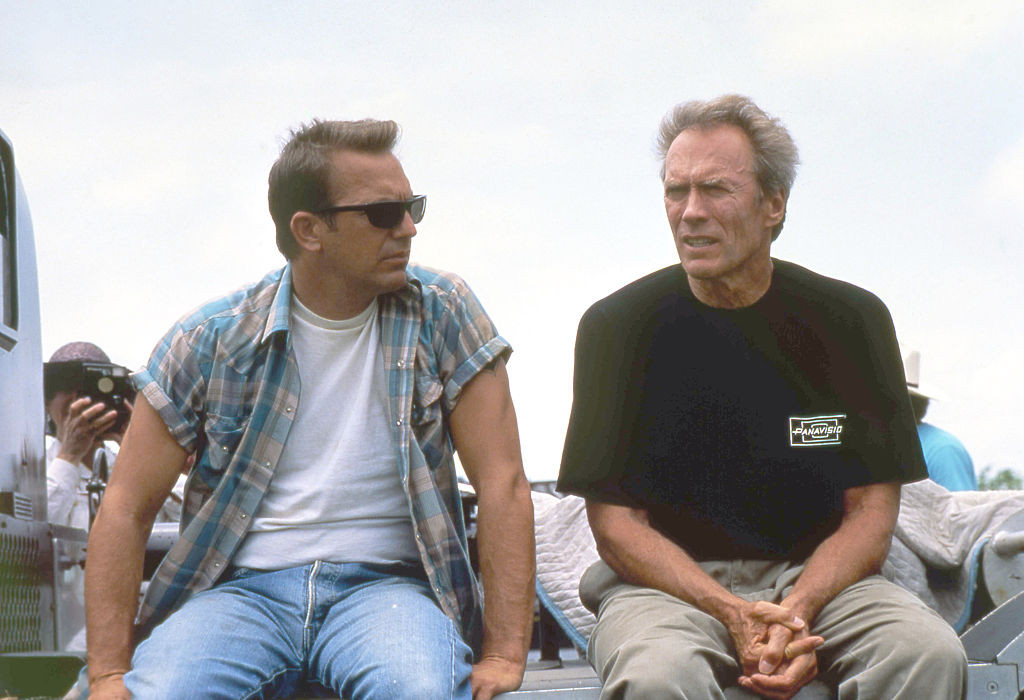 Clint Eastwood i Kevin Costner na planie filmu "Doskonały świat "