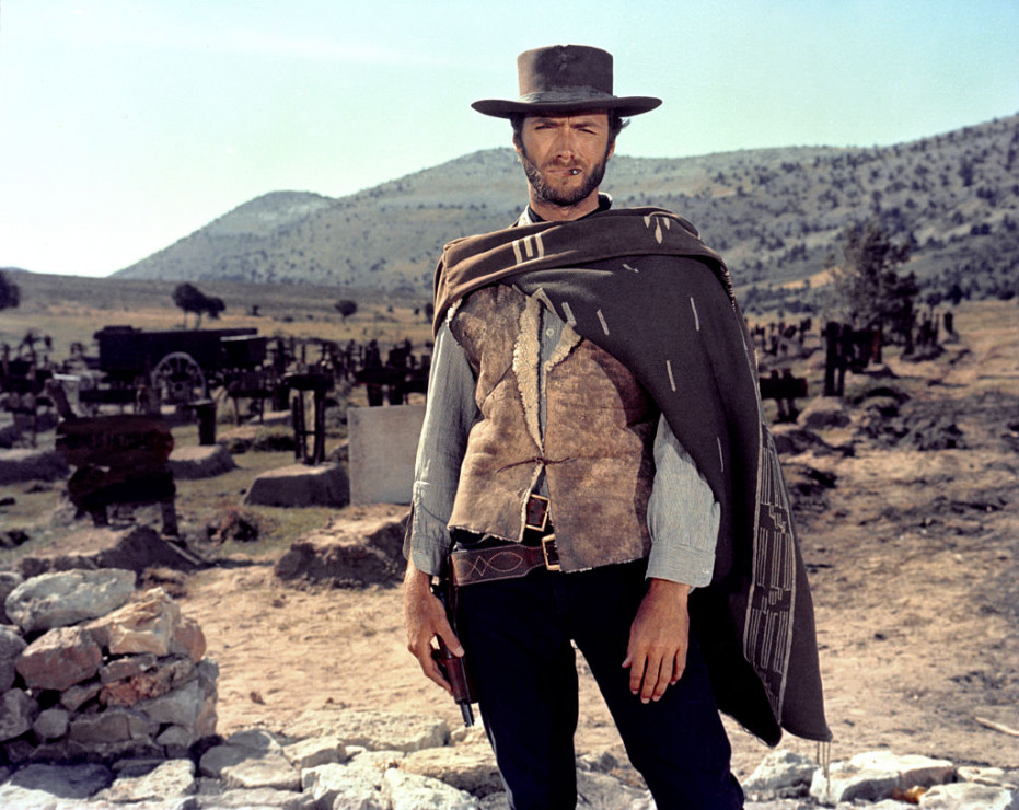 Clint Eastwood on the set of The Good, The Bad and The Ugly
