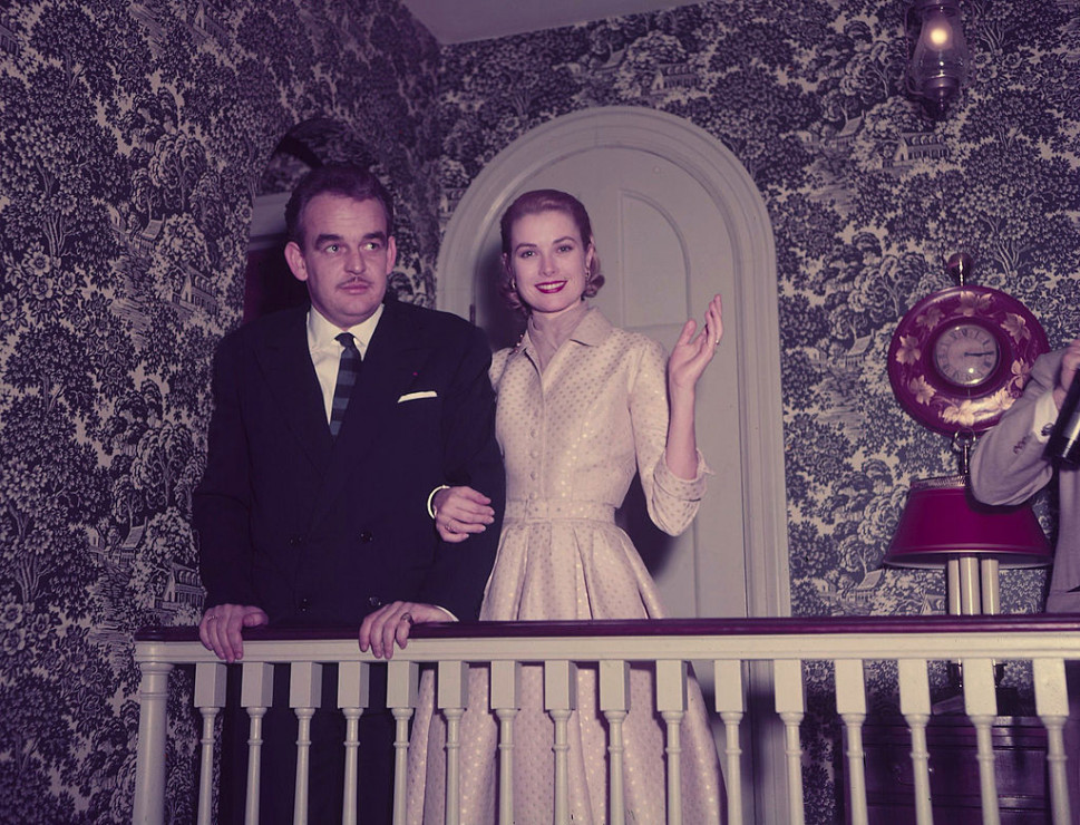 Książę  Rainer III i Grace Kelly, 1956 rok.