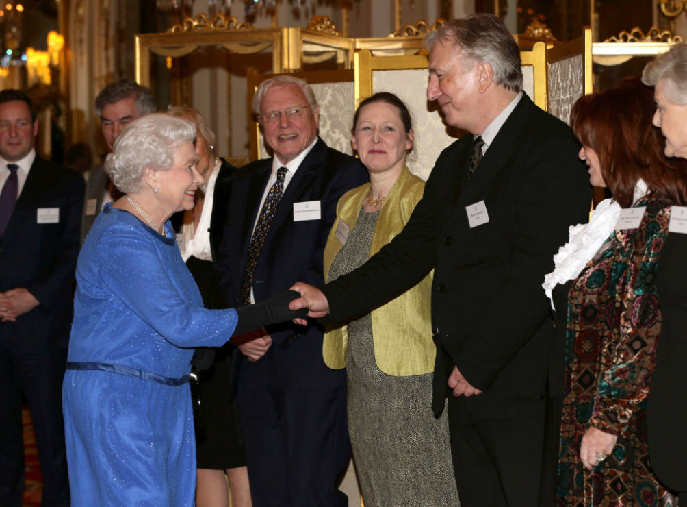 Królowa Elżbieta II i Alan Rickman