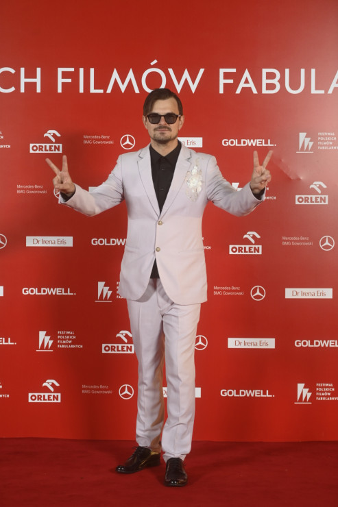 Dawid Ogrodnik na gali rozdania nagród Festiwalu Filmowego w Gdyni 2022