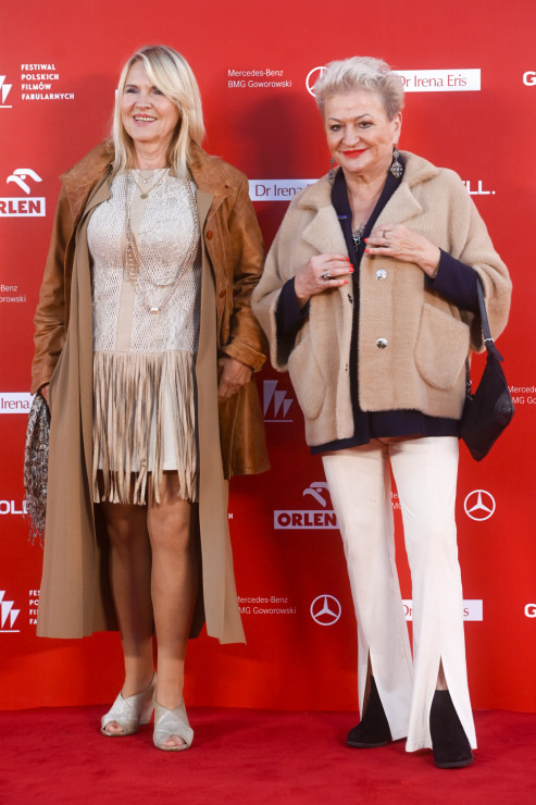 Hanna Bakuła i  Tatiana Sosna-Sarno na gali rozdania nagród na Festiwalu Filmowym w Gdyni 2022