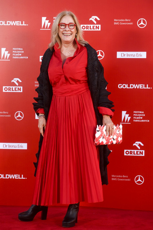 Małgorzata Potocka na gali rozdania nagród na Festiwalu Filmowym w Gdyni 2022