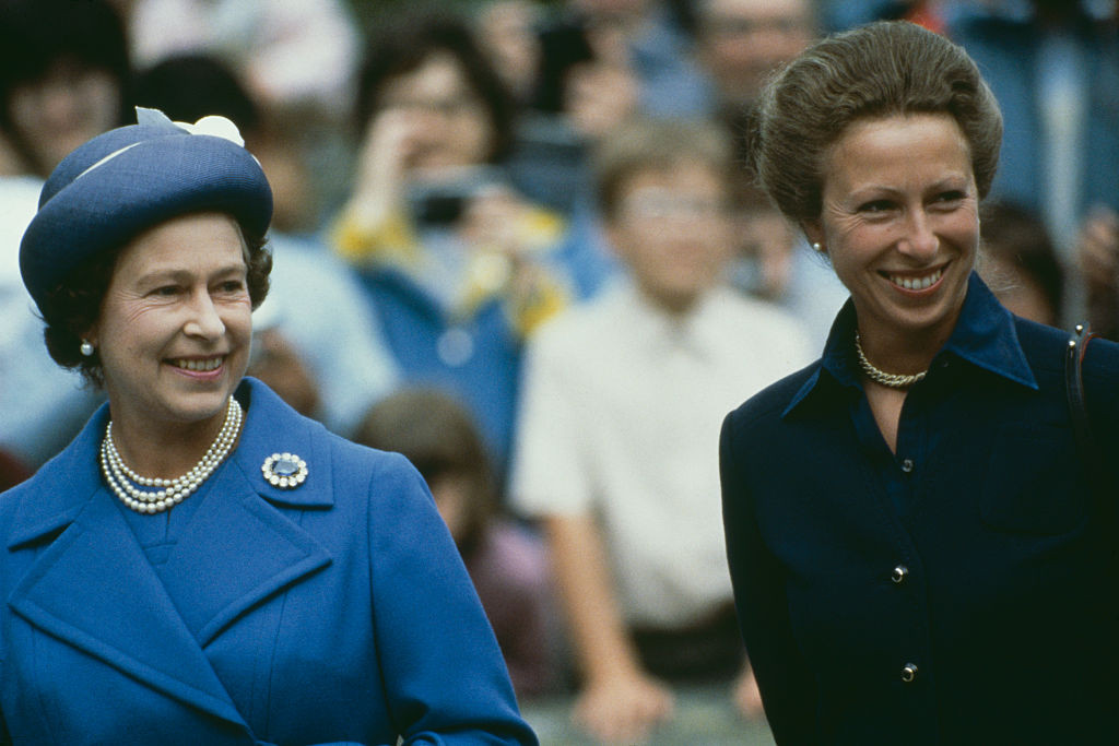 Królowa Elżbieta i księżniczka Anna, 1983 rok.