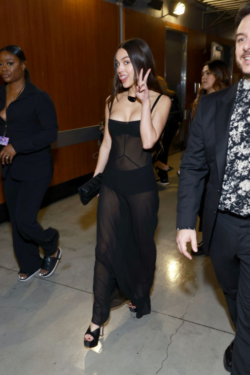 Olivia Rodrigo w przezroczystej sukience na Grammy 2023. Nastoletnia gwiazda wzbudziła kontrowersje odważnym lookiem?