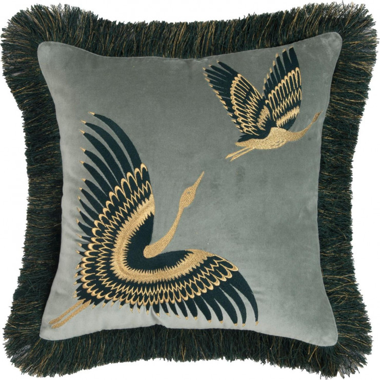Poszewka na poduszkę z aksamitu z haftem Onyx, 169,90 zł, Westwing Collection