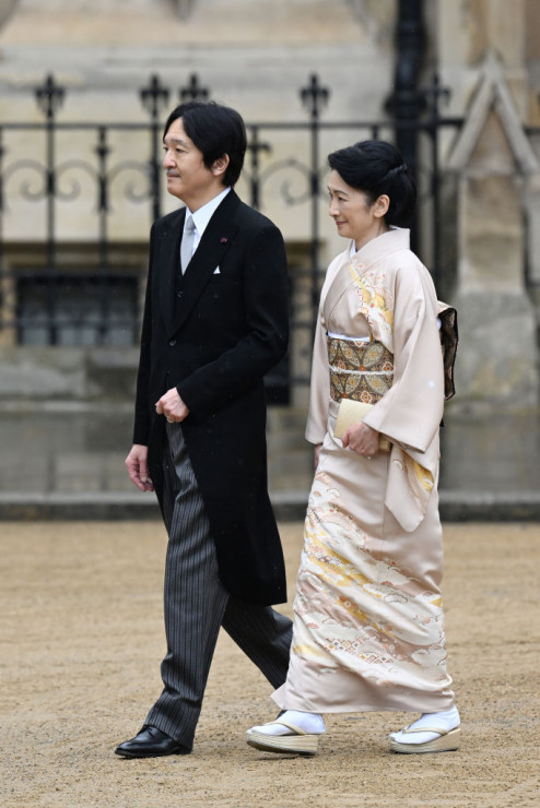 Koronacja Karola III: książę  Akishino i księżniczka Kiko z Japonii