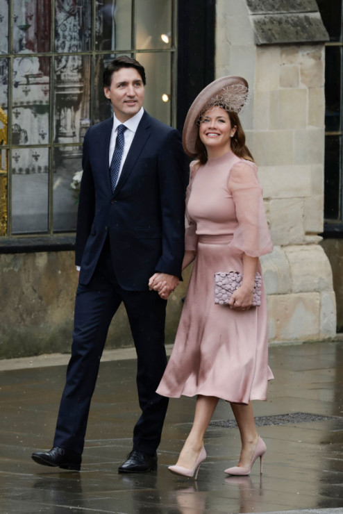 Koronacja Karola III: premier Kanady, Justin Trudeau i Sophie Grégoire Trudeau
