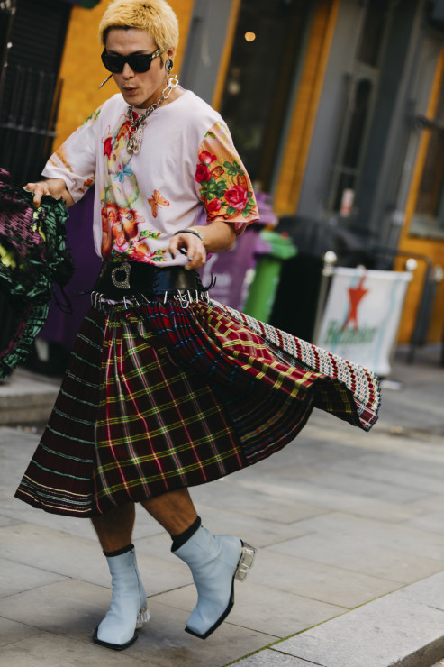 Szkocka kratka: street fashion