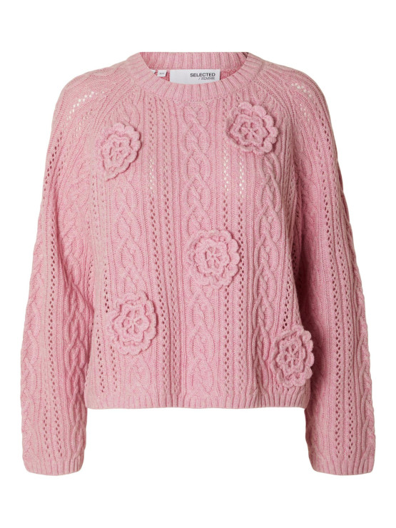Kwiecisty dzianinowy sweter (469,99 zł)