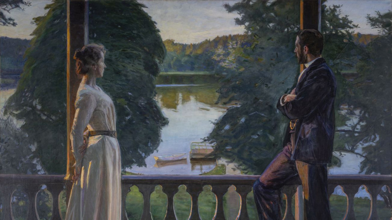 Richard Bergh (1858–1919, Szwecja) Nordycki letni wieczór  1899–1900 olej, płótno Gothenburg Museum of Art