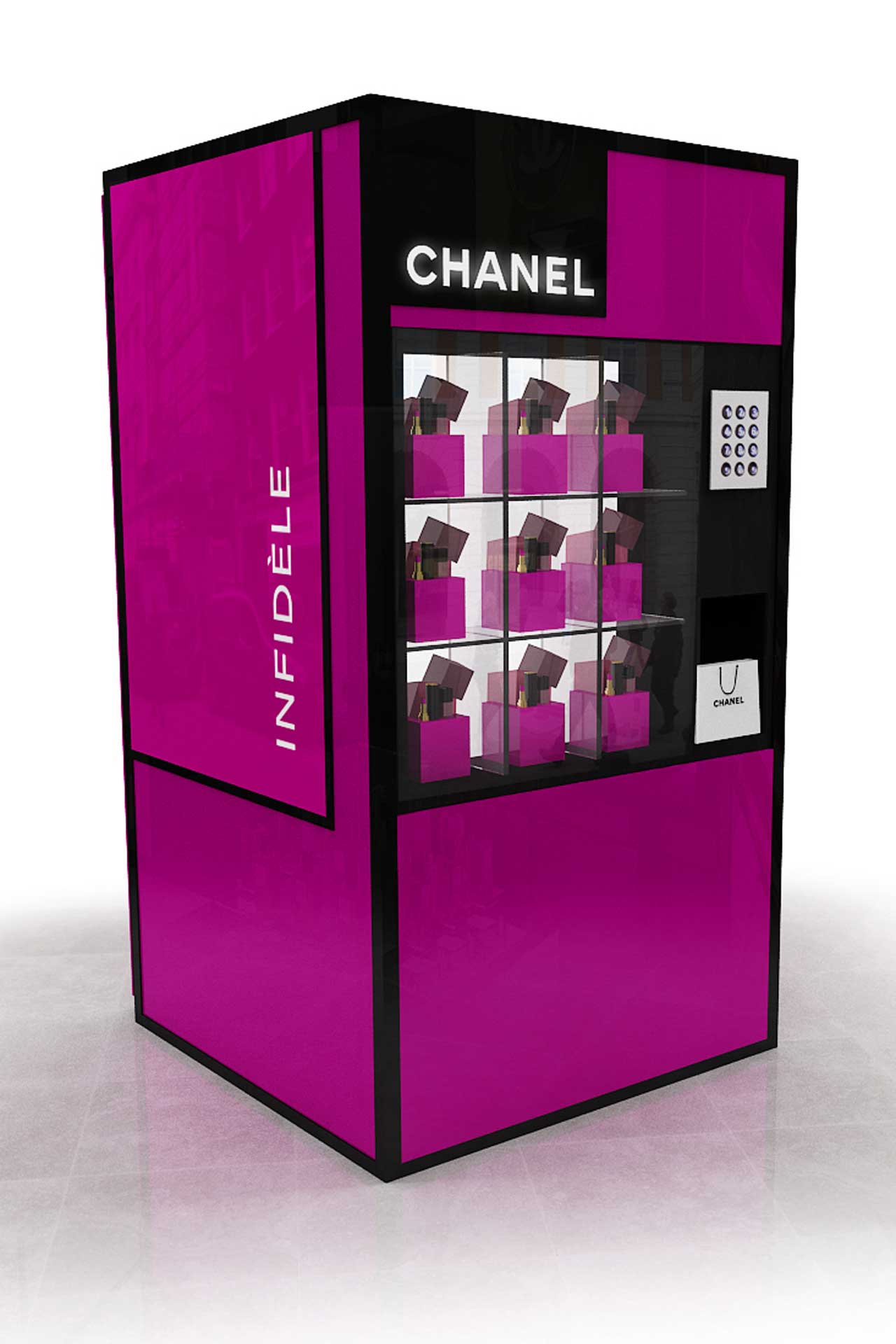 Automat kosmetyczny Chanel na Fashion's Night Out, fot. serwis prasowy
