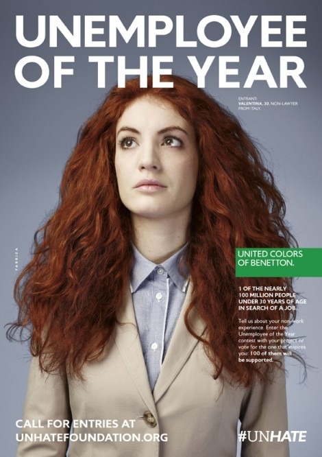 Benetton "Unemployee of the Year" - kampania społeczna