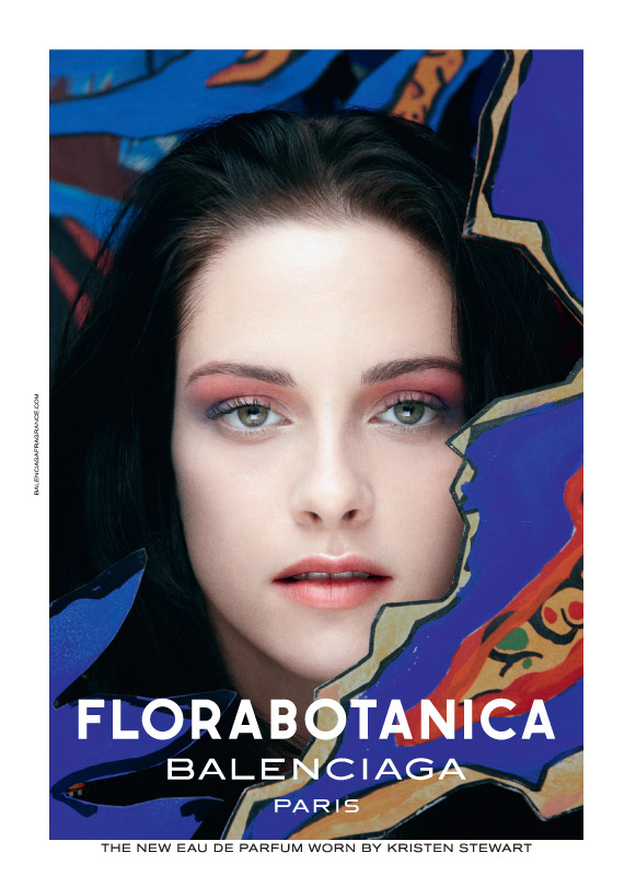Kristen Stewart w kampanii perfum Balenciaga "Florabotanica" (fot. balenciagafragrance.com)