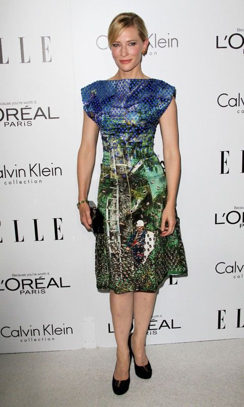 Cate Blanchett w sukience Proenza Schouler na imprezie ELLE " Women in Hollywood" (fot. East News)